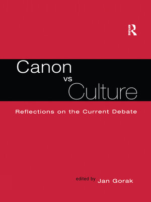 cover image of Canon Vs. Culture